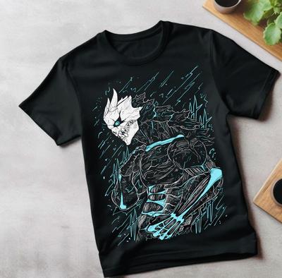 Футболка Kaiju no 8 Мина Широ кайдзю Манга Лучшее Аниме Графическая Футболка Черная Футболка