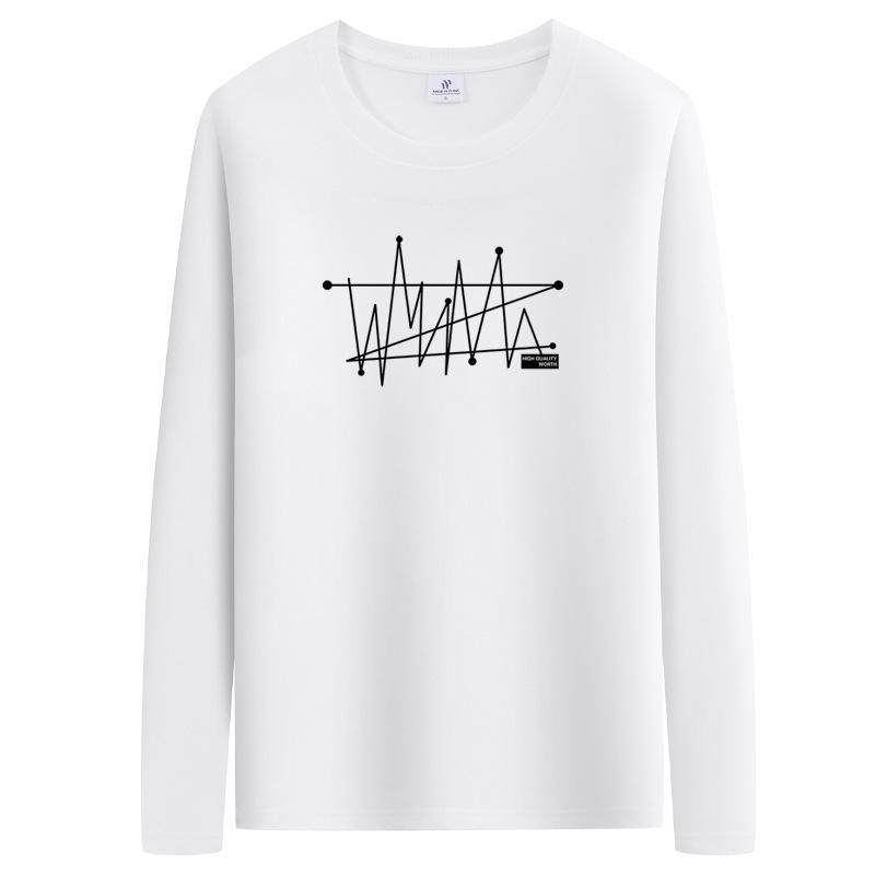 Мужские модные повседневные футболки и топы с длинным рукавом и круглым вырезом
