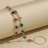 Bohemian Style Exquisite  Colorful Gemstone Wrist Chain Bright Stone Bracelet For Women Girl Birthday Gift