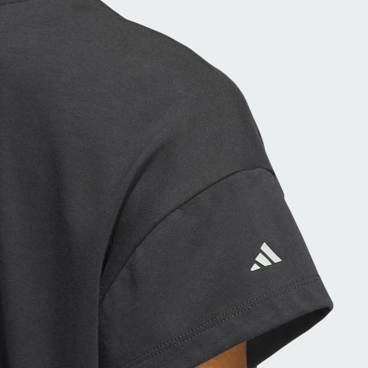Adidas Выберите обрезанную футболку Pure Logo женские топы черного цвета IJ5234