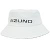 Mizuno Breath Thermo Golf Bucket Hat with Printed Brim One Size Fits Most Hat, Lining, Heat-Generating Material, Men's, White, (E2MWB507)