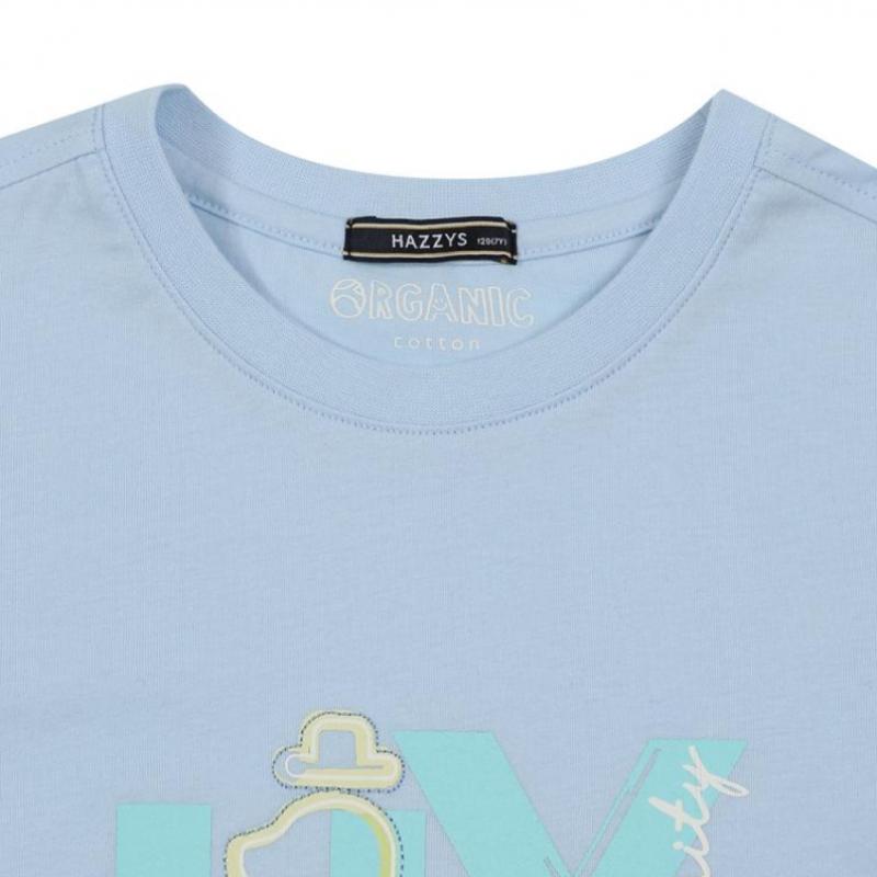 Футболка с органическим принтом Hazzys Kids hTm01Tr05m Bu