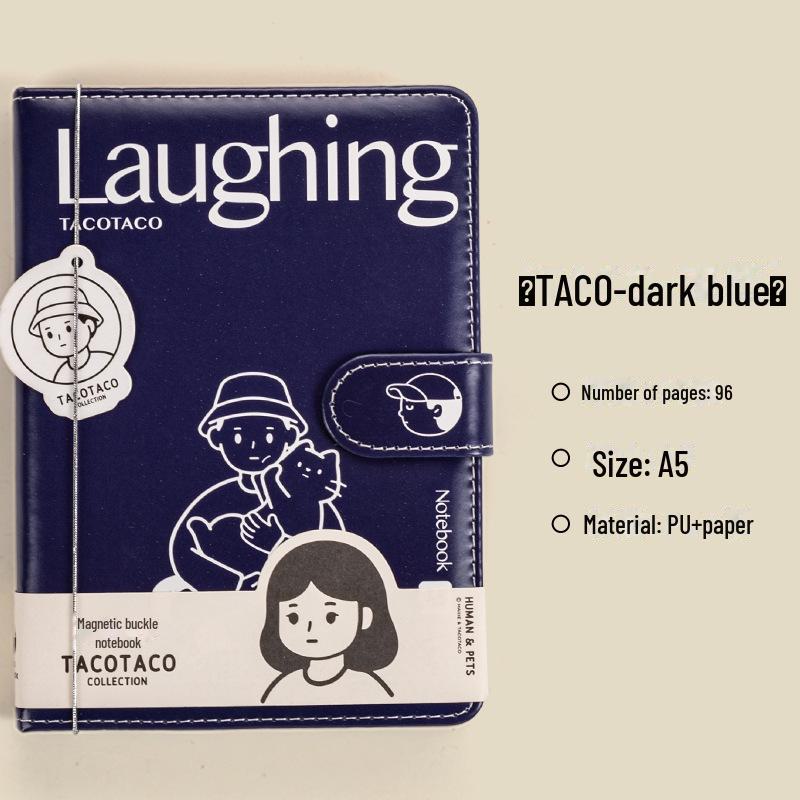 Магнитный блокнот Maihe Tacotaco Retro с цветными страницами — простой и стильный дизайн для студентов