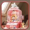 Electronic Mini Clip Doll Machine Strong Grip Cartoon Claw Crane Machine  Arcade Game