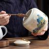 Exquisite Ceramics Tea Caddy Travel Tea Bag Storage Box Household Oolong Tieguanyin Sealed Jar Coffee Canister Spice Organizer