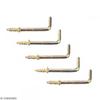 Screw Hooks - Gold - 22 Mm - Pack of 5 - Golden Yellow - L Shape