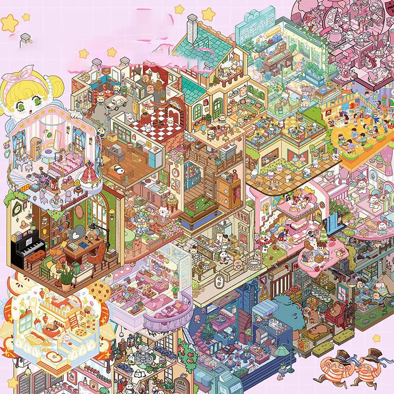 1 книга Коллекция ландшафтных наклеек Миниатюрные наклейки для ландшафта маленького мира Милые наклейки для головоломок Руководства DIY Декоративные наклейки