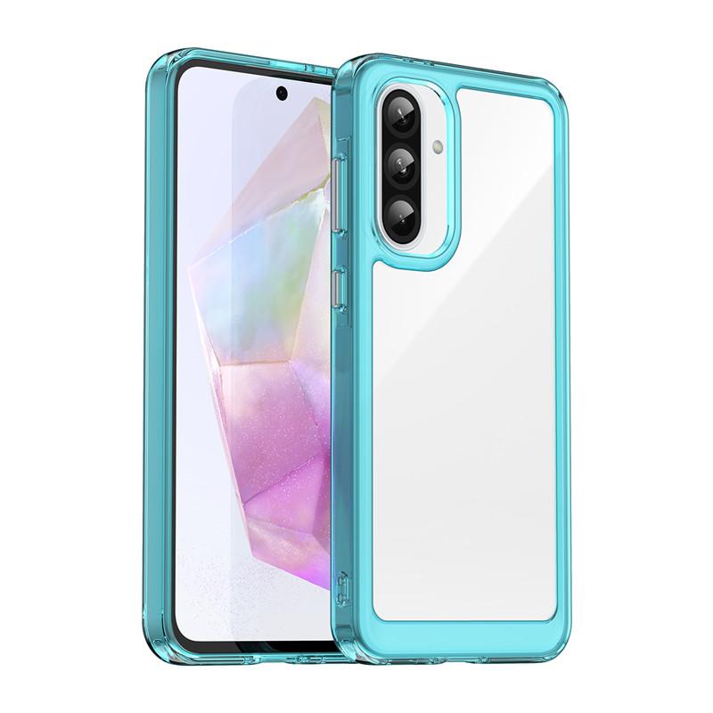 For Samsung Galaxy A56 5G Case For Samsung A06 A16 A36 A56 Cover Colorful Soft Edge Silicone Transparent Bumper For Galaxy A56