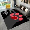 Подошва для домашних животных, 3D-коврик, большой ковер, ковер для гостиной, спальни, дивана, коврик для украшения, детский нескользящий напольный коврик