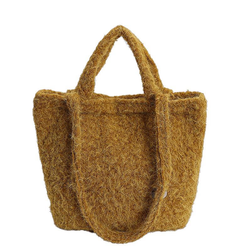 Plush Fashion Single Shoulder Bag For Women With Inner Pouch And Casual Style For Work