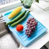 Rectangular Kitchen Drain Tray and Storage Rack for Fruits, Vegetables, and Tableware