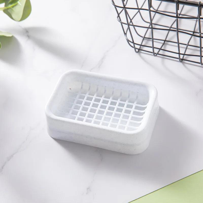 Мыльница для ванной комнаты Поднос для хранения Ящик для хранения для дома Душ для путешествий Походный держатель Контейнер Мыльница Пластиковая мыльница Держатель Портативное мыло