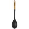 Cuillère à Servir - STAUB - 31 cm - Silicone Noir - Bois d'Acacia - Ustensiles de Cuisine
