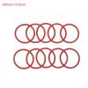 10PCS Silicone O RING For Coffee 43.6*35*4.3 Mm O-Ring VMQ Gasket Seal Thickness 4.3mm ORing Red Rubber
