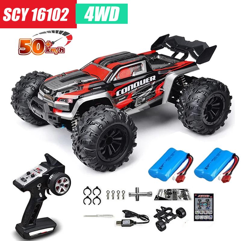 Scy16101 pro Высокоскоростная RC Машинка Бесколлекторная 4WD Внедорожник Дрифт Машина на Радиоуправлении 1:16 профессиональных гоночных автомобилей против SG116MAX Wltoys
