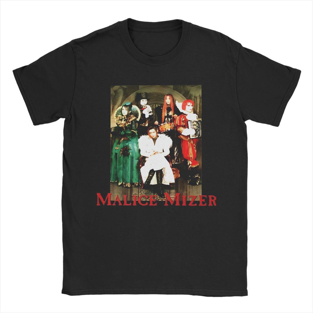 Malice Mizer 100 Cotton T Shirt For Men Summer Y2k Basic T Shirts O Neck Harajuku Tees Oversize Hot Sale Tops