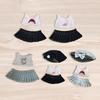 Mini 6 inch Doll Clothes,Doll Outifits Skirts Set,T Shirts Doll Accessories Clothing,Clothing DIY Doll Toy,Girl Doll Clothes