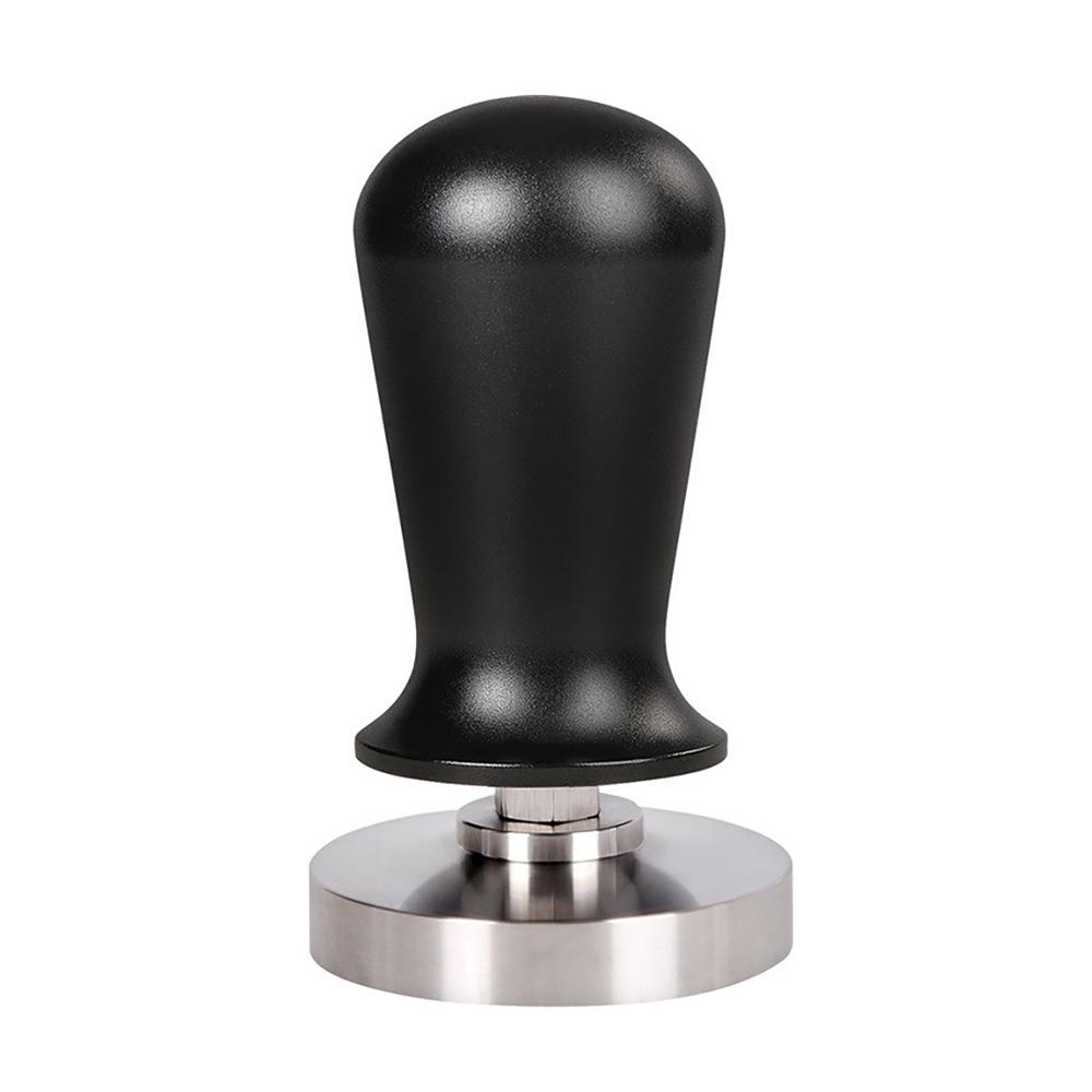 Упругий молоток для утрамбовки кофе эспрессо для кофемашины эспрессо с подпружиненной плоской основой из нержавеющей стали, дистрибьютор кофе