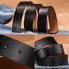 Replacement Craft DIY Genuine Leather Belt 3.3/3.8cm with Hole Classic Waistband No Buckle Girdle
