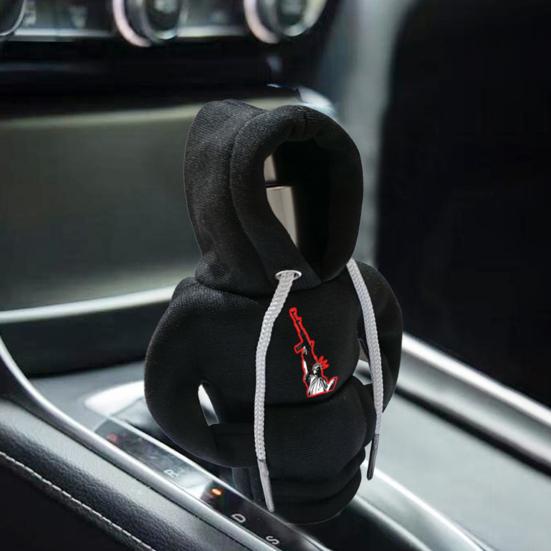 Yousheng Car Gear Shift Knob Hoodie Cover Cute Costume for Manual & Automatic Stick Shift Universal Car Interior Decor Fun Auto Accessory