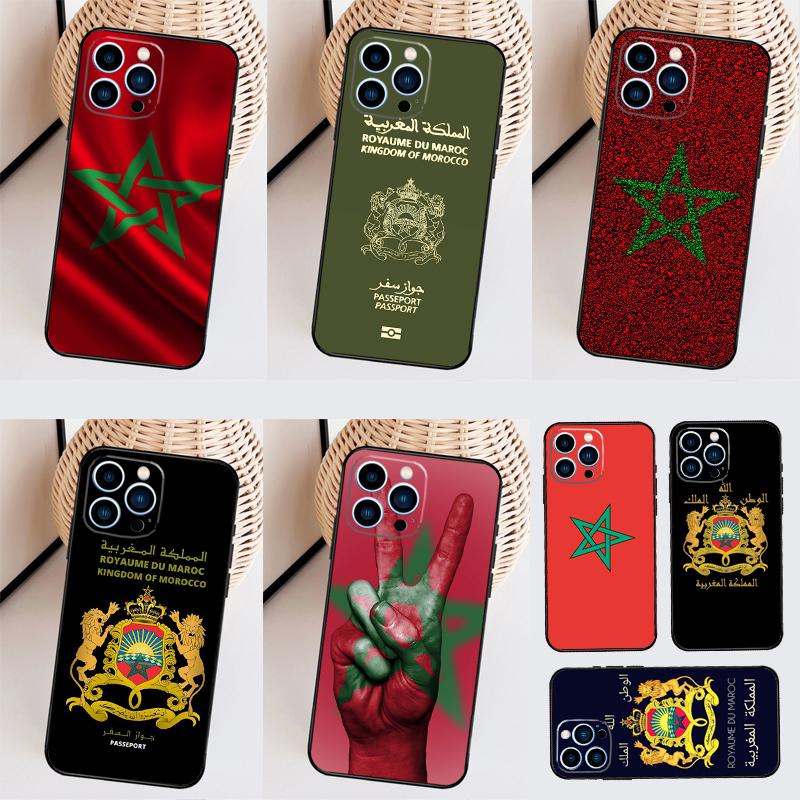 Morocco Flag Case For iPhone 17 Pro Max 16 15 14 13 11 12 Pro Max mini 15 16 Plus 16e 17 Air Back Cover