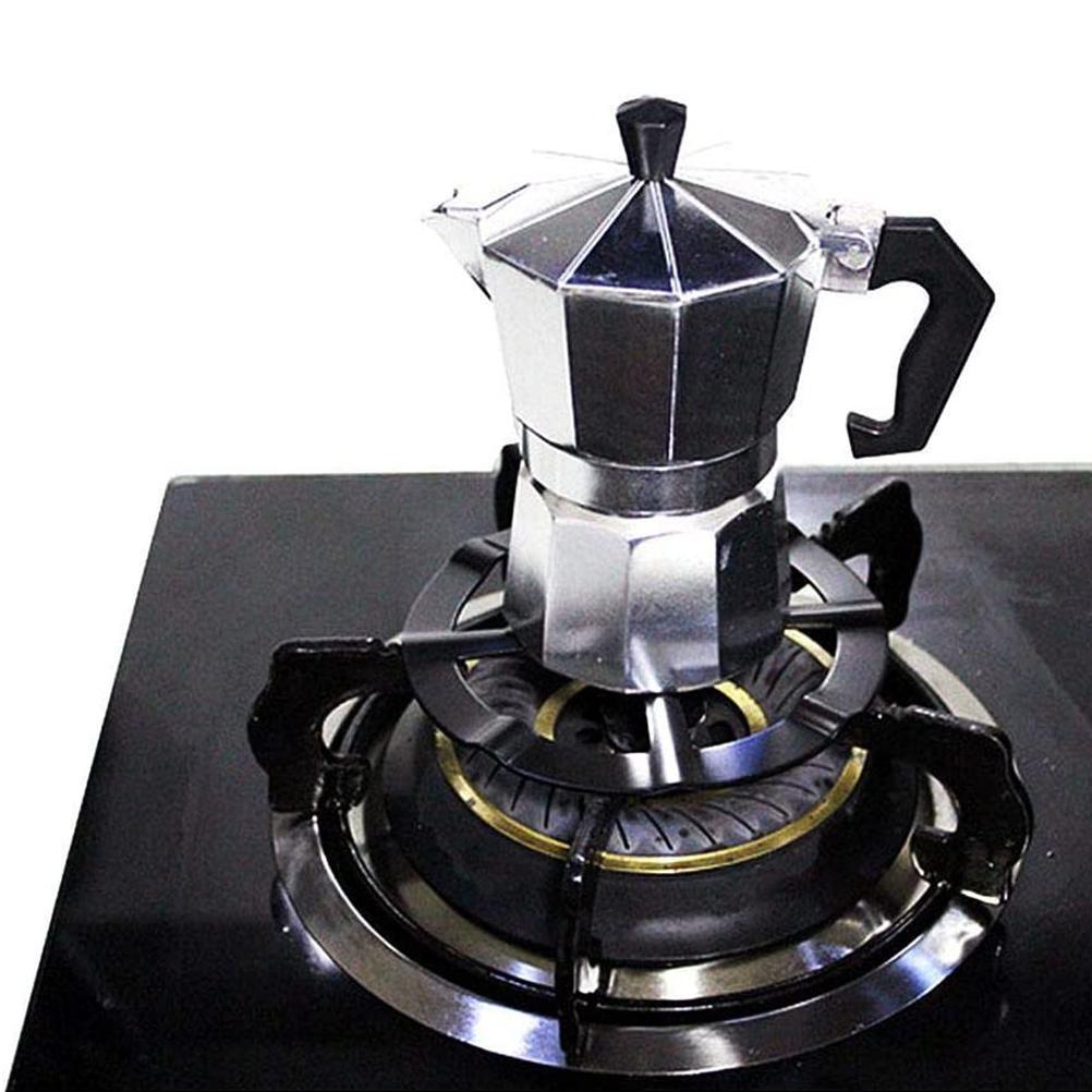 Подставка для кофейника Moka Pot, стальной держатель для кофейника, газовая плита, опорное кольцо, решетка для газовой плиты, кухонная стойка