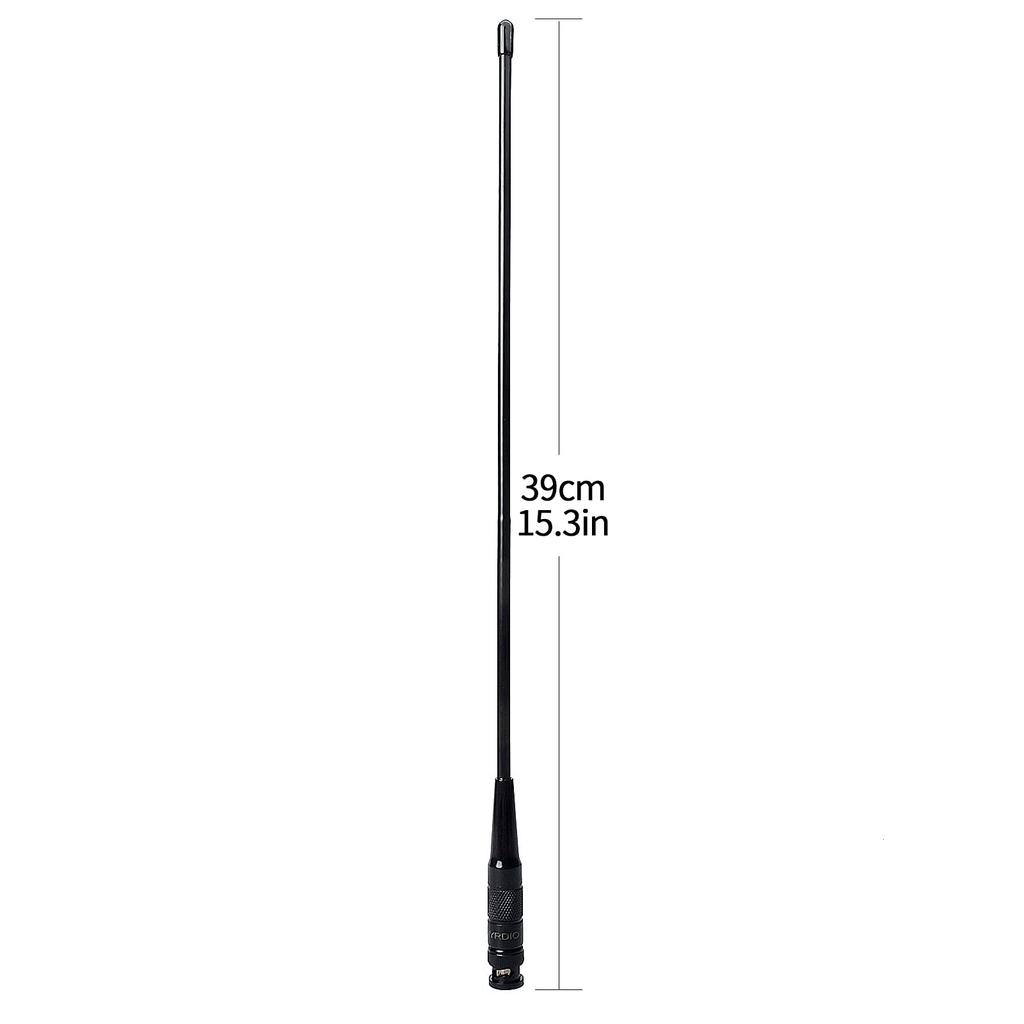 TWAYRDIO Wireless Antenna for Kenwood and Icom VHF UHF Dual Band BNC Type Flexible Handy Antenna for Radio Transceiver Transmitting and Receiving