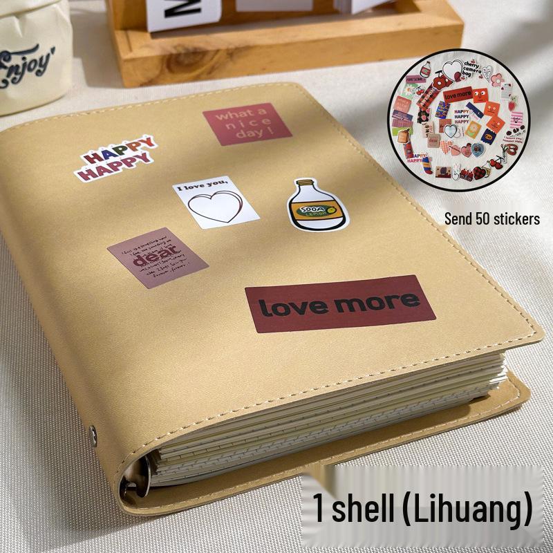 Кожаный блокнот B5/A5 на кольцах со съемной пряжкой - Идеально подходит для аспирантов