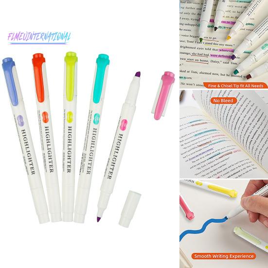 5/35 шт. настоящие мягкие хайлайтеры, пастельный хайлайтер с двумя кончиками, маркеры разных цветов, не оставляющий пятен хайлайтер для детей и взрослых