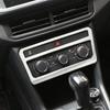 Для VW Volkswagen T-Cross Tcross 2018 - 2025 Наклейка на центральную консоль Рамка панели регуляторов кондиционера Накладка Аксессуары для интерьера