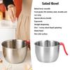 Anti-splash Serving Bowl Rustless Steel Food Mix Tub Dishwasher Mixing Bowl  Cake Stirring Making