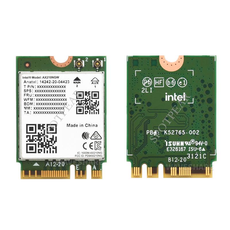 Модуль Intel AX210 Tri-Band Gigabit WiFi 6 с Bluetooth 5.2