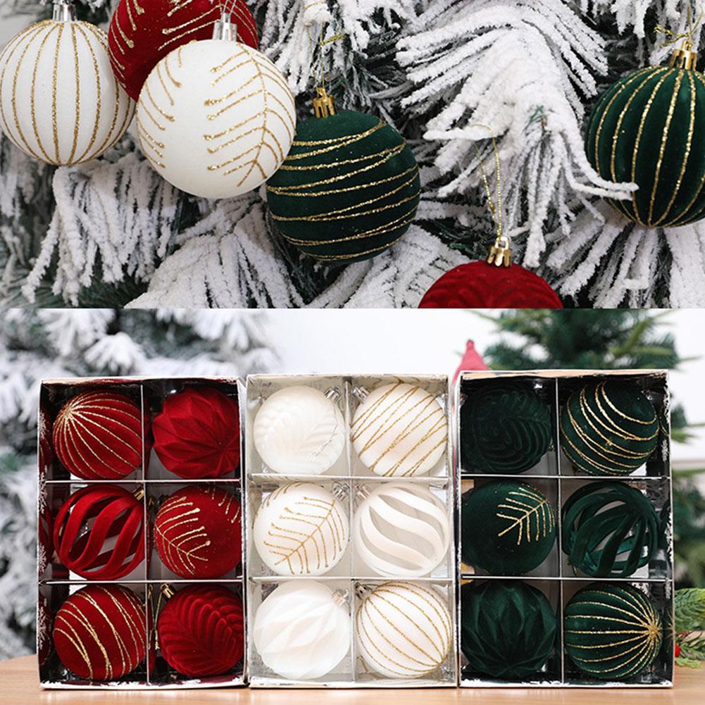 Hanging Decor Perfect for Bridal Shower Party 6PCS Christmas Ball Ornaments