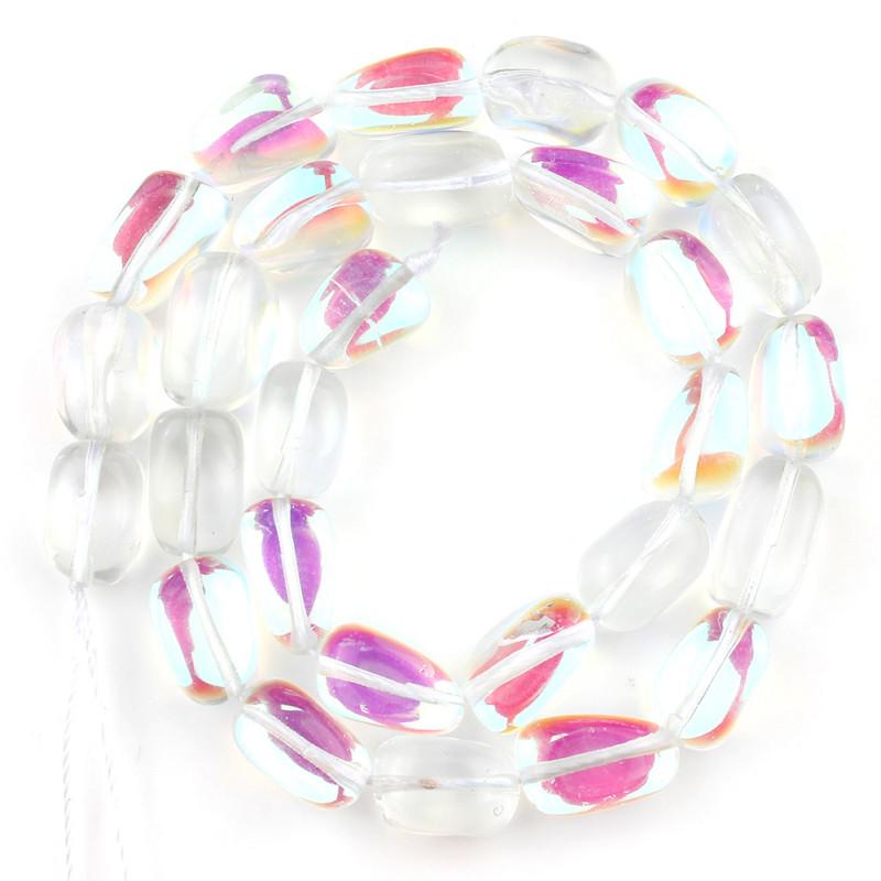 Натуральные матовые хрустальные бусины овальной формы 10 мм, свободные разделительные бусины для изготовления ювелирных изделий