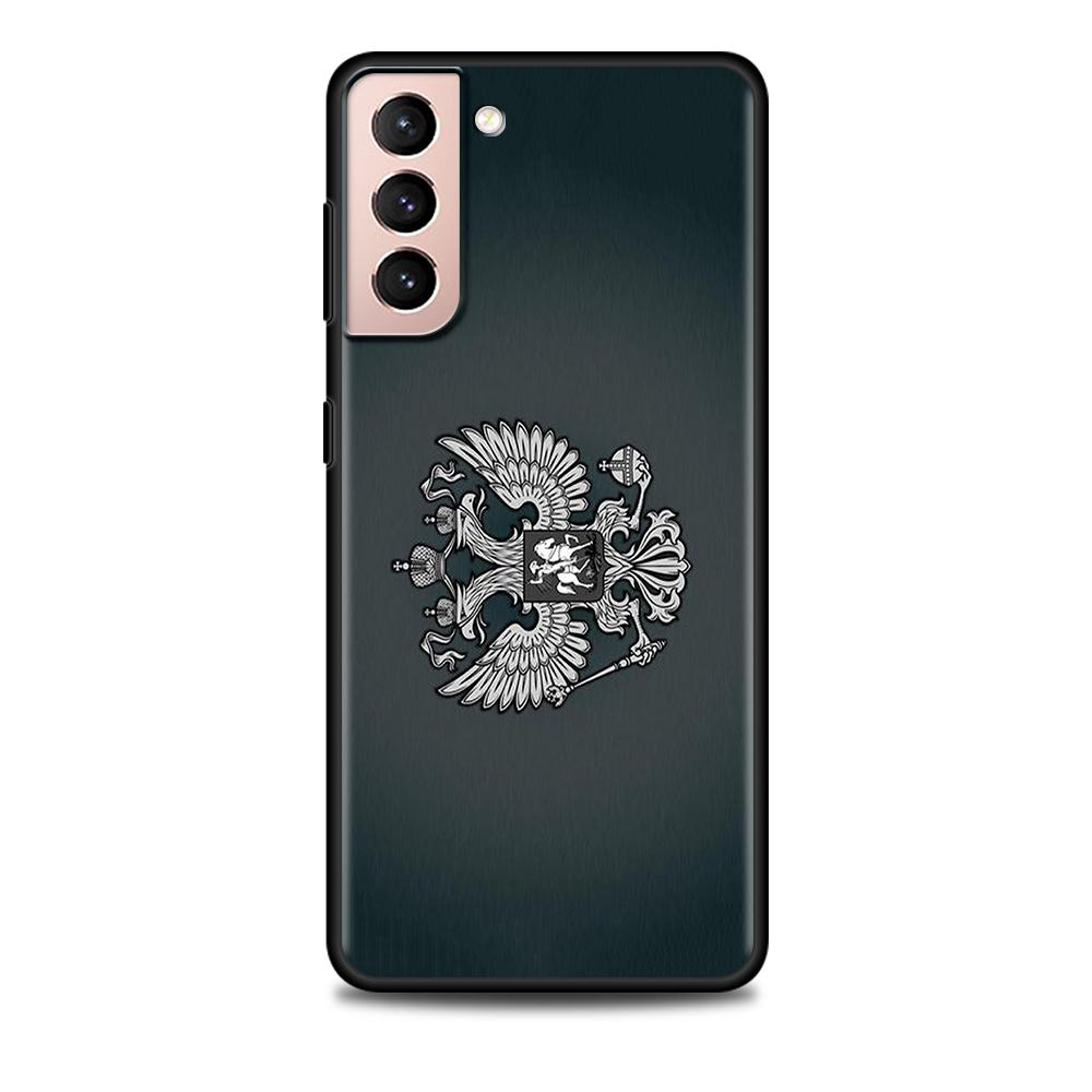 Чехол с российским флагом для Samsung Galaxy S20 FE S21 S22 Ultra S10 Plus S9 S8 S10e S7 Edge, силиконовый чехол, черный мягкий чехол для телефона