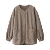 MUJI Smooth Fleece Cardigan FD1KIA4A Mocha Brown S Women's Women's Women's