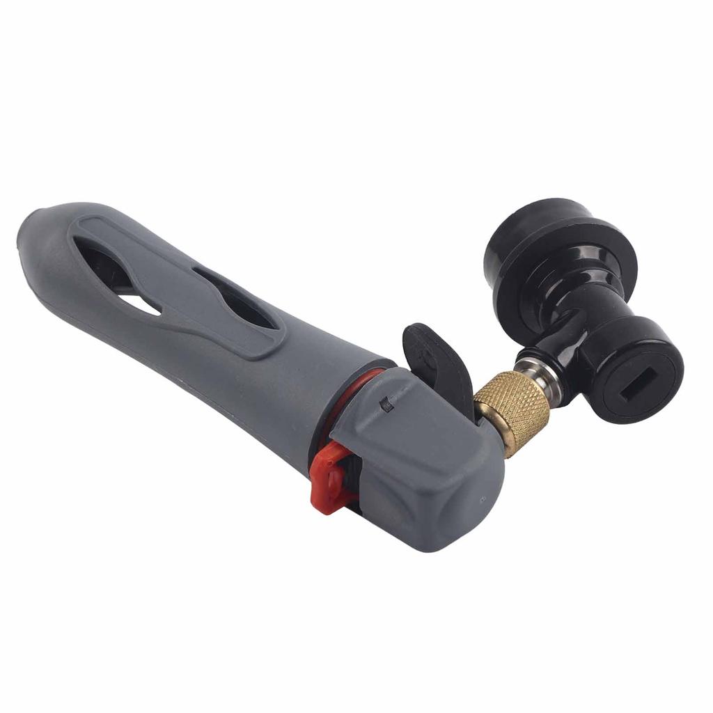 Keg Charger CO2 Injector Draft Beer Dispenser Ball Lock for Homebrew Soda Valve Grey