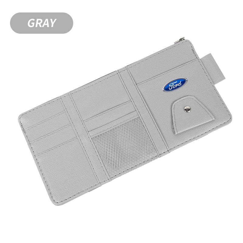 Car Sun Visor Organizer Multi-Pocket Glasses Clip Car Storage Bag Car Interior Accessories For Ford Expedition U222 U324 U324N U553