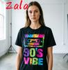 90s Vibe Vintage 1990s Music 90s Costume Party Nineties Unisexs Tshirt Streetwear Summer Casual Short Sleeved Unisexs Clothing