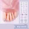 Semi-cured Gel Toe Nail Stickers Four-pointed Star Toe Gel Nail Art Stickers Nail Polish Glue Nail Stickers