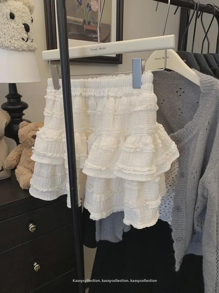 Весенняя милая балетная кружевная пышная юбка - Soft Girl Design