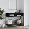 VidaXL Console Table Black 100x30.5x75 Cm Engineered Wood 833388