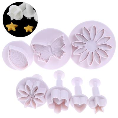 Пластиковый цветок, помадка, инструменты для торта, сахарное ремесло, плунжерный резак, форма для выпечки печенья