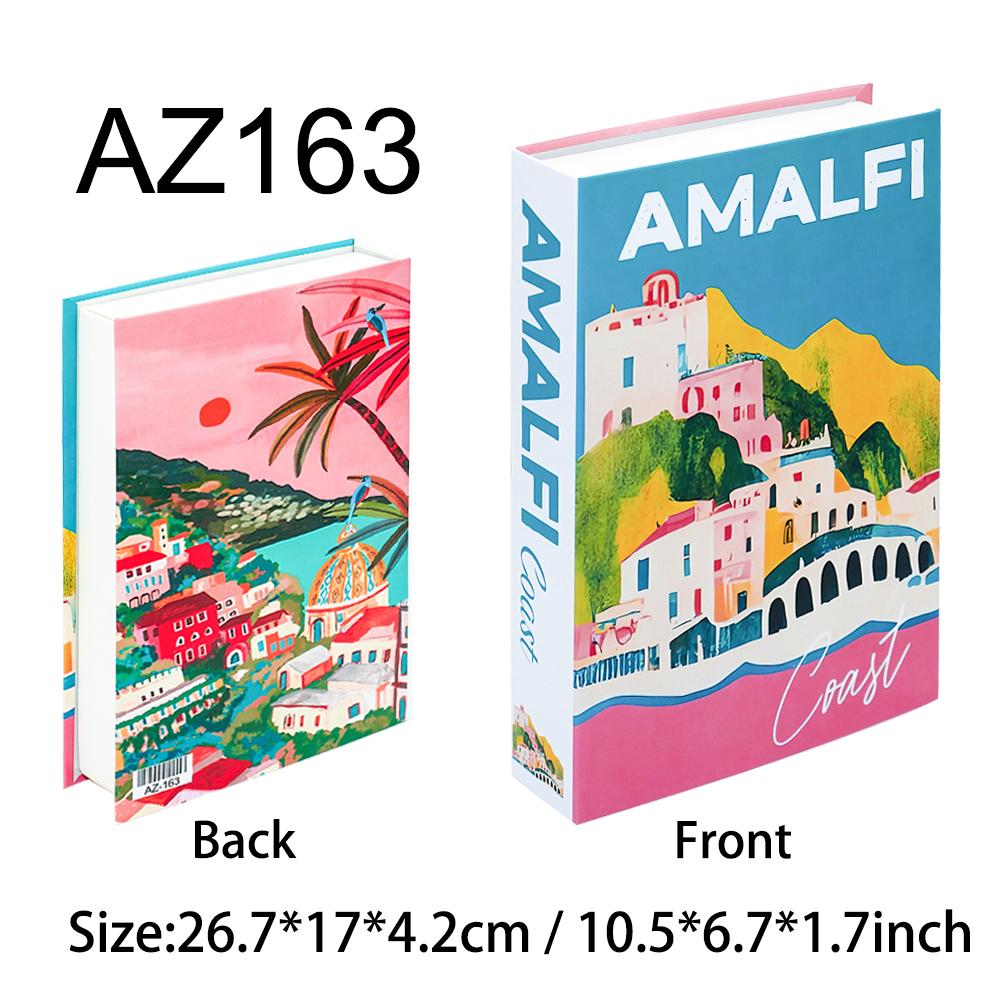 New York Paris London Series Luxury Fake Book Decoration Remote Control Storage Box Fashion Coffee Table Decoration Accessories