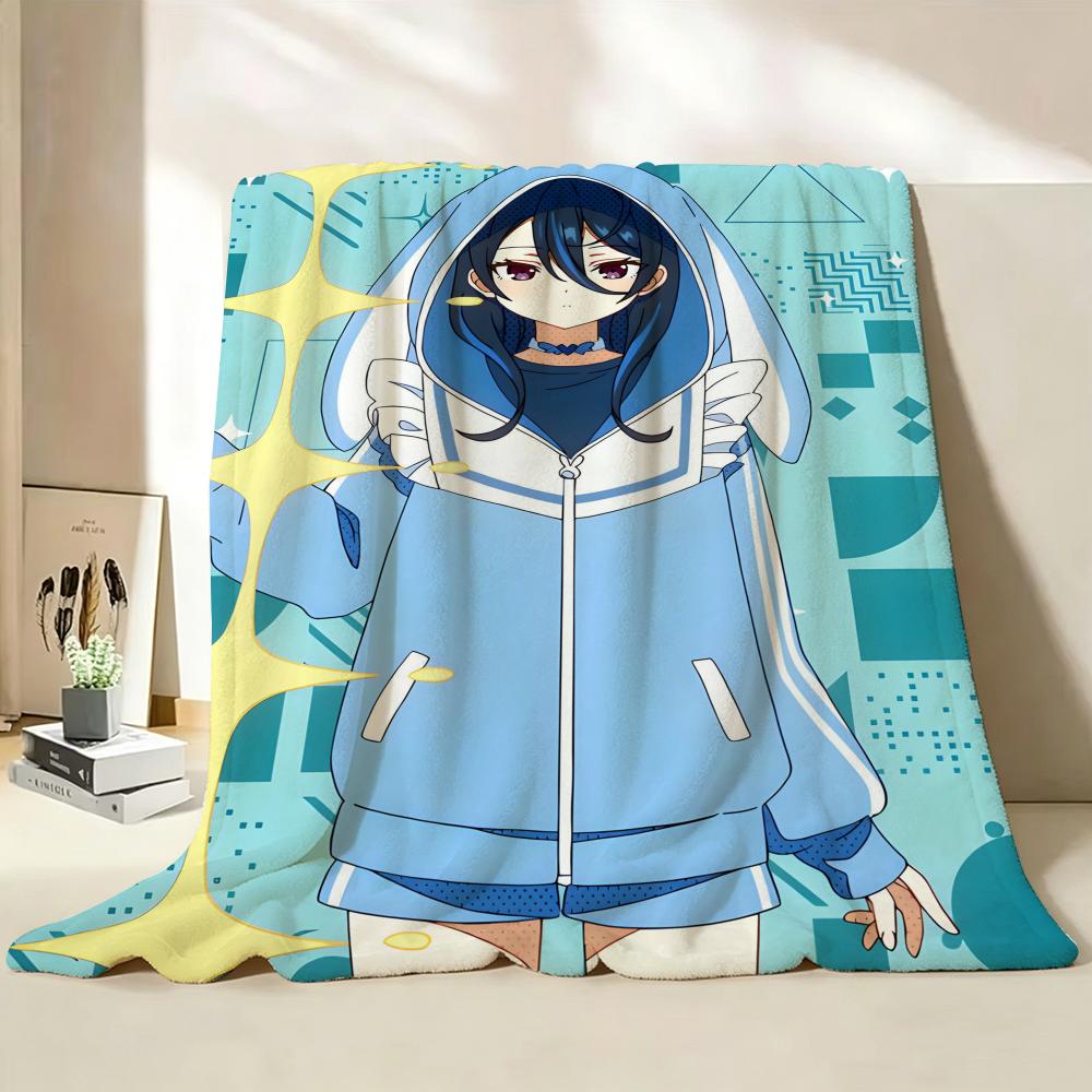 Character N Nayuta A Amakawa Throw Flannel Throw Blanket Suitable for Sofa Living Room Bedroom