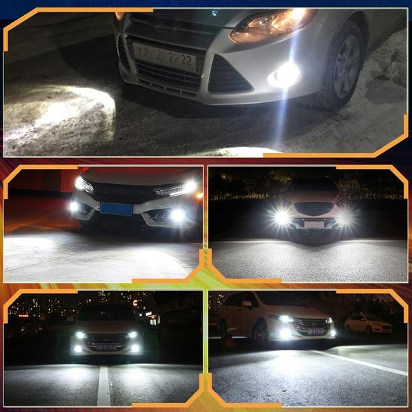 2 шт. 100 Вт 30000LM H4 H7 Canbus LED H8 H9 H11 9005 HB3 Hir2 9012 HB2 9003 Автомобильные светодиодные фары Turbo Противотуманные фары 6000K 12 В диод