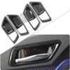 4Pcs For Toyota CHR C-HR 2016 2017 2018 ABS Carbon Fiber Inner Door Handle Bowl Cover Trim Car Accessories