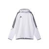 Дышащая куртка с капюшоном в полоску с логотипом, мужские куртки белого цвета HZ9068