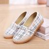 Новые женские кроссовки Slip on Light Canvas Shoes Летние дышащие плоские женские винтажные туфли Single Shoes Shallow Mouth Lazy Footwear