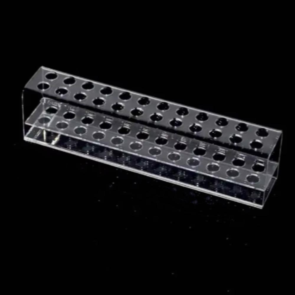 12/24/36/48 Holes Acrylic Pen Holder Clear Stationery Display Stand Beauty